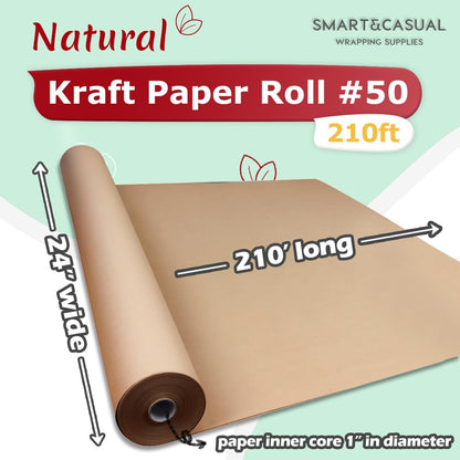 36" x 2,520" (210') Lemon Yellow Kraft Craft Paper Roll for Gift Wrapping Bulletin Board Bouquet Flower Art Packing Parcel Table Covering 80GSM 55LB (Lemon Yellow, 36" x 210')