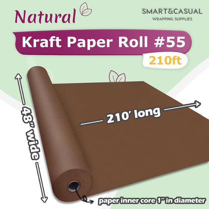 36" x 2,520" (210') Lemon Yellow Kraft Craft Paper Roll for Gift Wrapping Bulletin Board Bouquet Flower Art Packing Parcel Table Covering 80GSM 55LB (Lemon Yellow, 36" x 210')