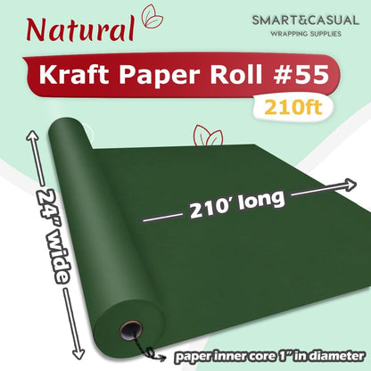 36" x 2,520" (210') Lemon Yellow Kraft Craft Paper Roll for Gift Wrapping Bulletin Board Bouquet Flower Art Packing Parcel Table Covering 80GSM 55LB (Lemon Yellow, 36" x 210')
