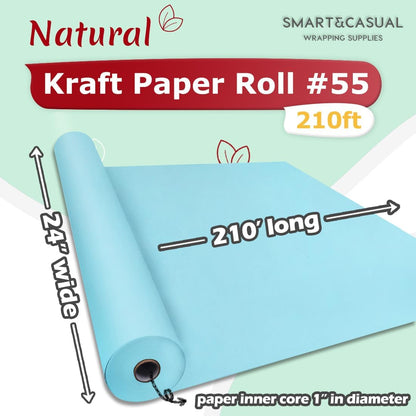 36" x 2,520" (210') Lemon Yellow Kraft Craft Paper Roll for Gift Wrapping Bulletin Board Bouquet Flower Art Packing Parcel Table Covering 80GSM 55LB (Lemon Yellow, 36" x 210')