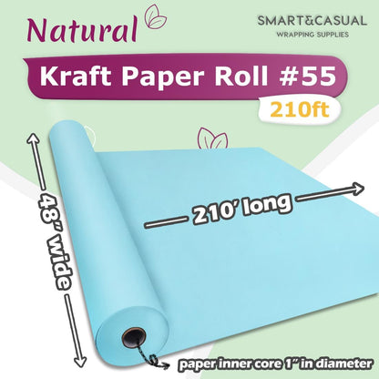 36" x 2,520" (210') Lemon Yellow Kraft Craft Paper Roll for Gift Wrapping Bulletin Board Bouquet Flower Art Packing Parcel Table Covering 80GSM 55LB (Lemon Yellow, 36" x 210')