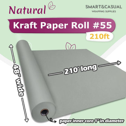 36" x 2,520" (210') Lemon Yellow Kraft Craft Paper Roll for Gift Wrapping Bulletin Board Bouquet Flower Art Packing Parcel Table Covering 80GSM 55LB (Lemon Yellow, 36" x 210')
