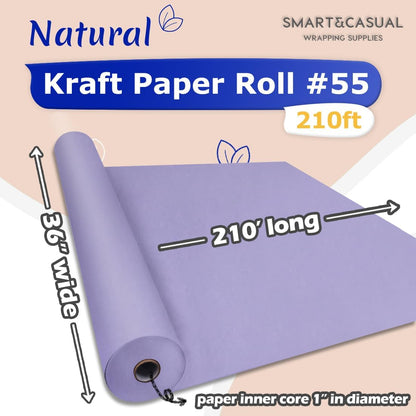 36" x 2,520" (210') Lemon Yellow Kraft Craft Paper Roll for Gift Wrapping Bulletin Board Bouquet Flower Art Packing Parcel Table Covering 80GSM 55LB (Lemon Yellow, 36" x 210')