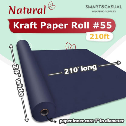 36" x 2,520" (210') Lemon Yellow Kraft Craft Paper Roll for Gift Wrapping Bulletin Board Bouquet Flower Art Packing Parcel Table Covering 80GSM 55LB (Lemon Yellow, 36" x 210')