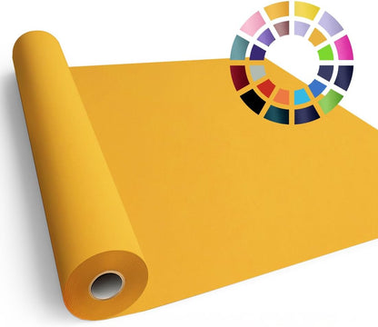 36" x 2,520" (210') Lemon Yellow Kraft Craft Paper Roll for Gift Wrapping Bulletin Board Bouquet Flower Art Packing Parcel Table Covering 80GSM 55LB (Lemon Yellow, 36" x 210')