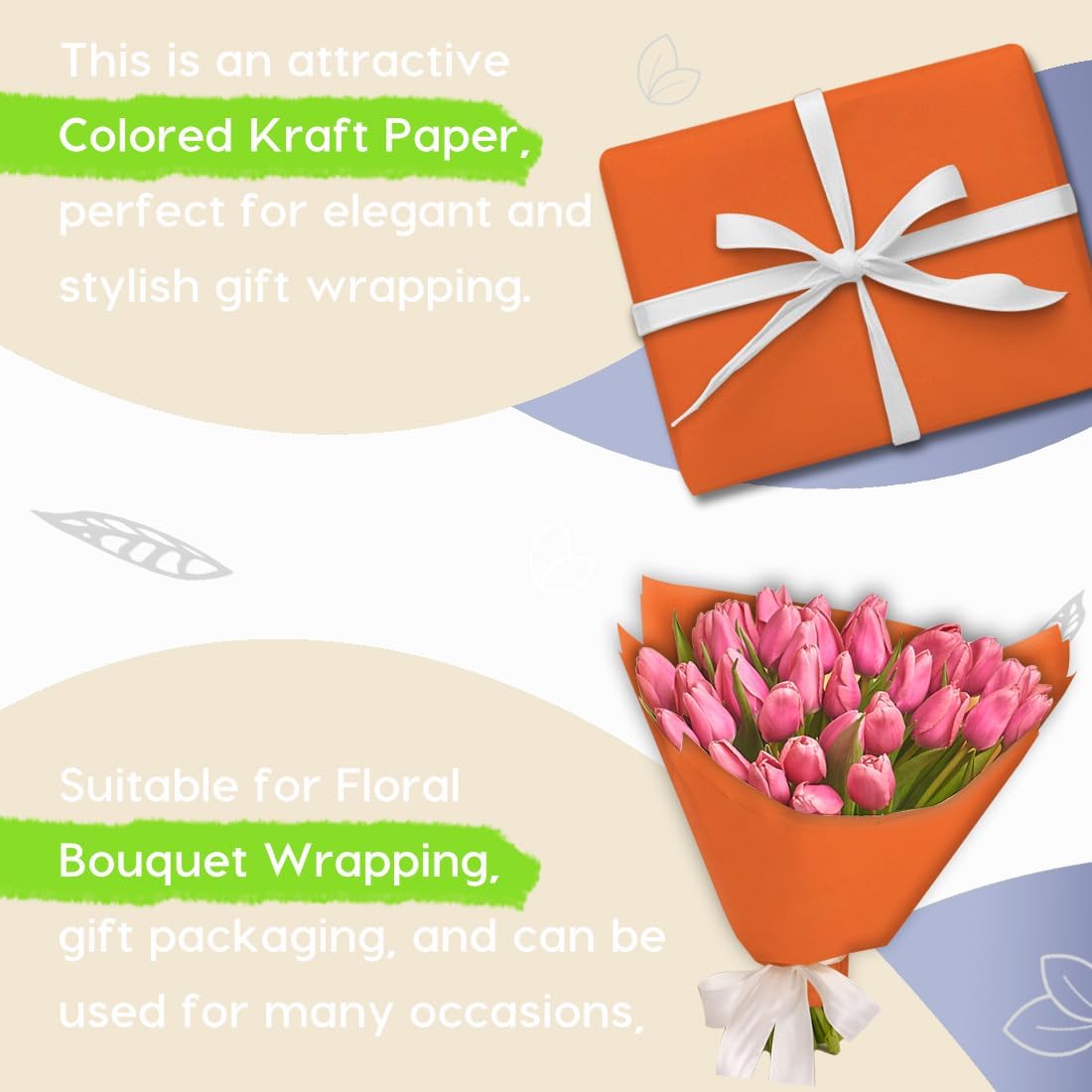 36" x 2,520" (210') Lemon Yellow Kraft Craft Paper Roll for Gift Wrapping Bulletin Board Bouquet Flower Art Packing Parcel Table Covering 80GSM 55LB (Lemon Yellow, 36" x 210')