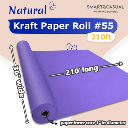 36" x 2,520" (210') Lemon Yellow Kraft Craft Paper Roll for Gift Wrapping Bulletin Board Bouquet Flower Art Packing Parcel Table Covering 80GSM 55LB (Lemon Yellow, 36" x 210')