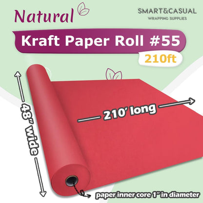 36" x 2,520" (210') Lemon Yellow Kraft Craft Paper Roll for Gift Wrapping Bulletin Board Bouquet Flower Art Packing Parcel Table Covering 80GSM 55LB (Lemon Yellow, 36" x 210')