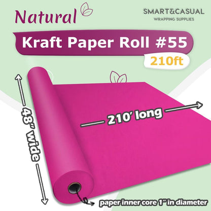 36" x 2,520" (210') Lemon Yellow Kraft Craft Paper Roll for Gift Wrapping Bulletin Board Bouquet Flower Art Packing Parcel Table Covering 80GSM 55LB (Lemon Yellow, 36" x 210')