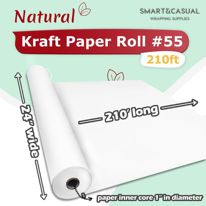 36" x 2,520" (210') Lemon Yellow Kraft Craft Paper Roll for Gift Wrapping Bulletin Board Bouquet Flower Art Packing Parcel Table Covering 80GSM 55LB (Lemon Yellow, 36" x 210')