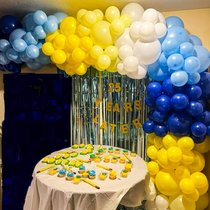 Sunflower Yellow Gold Balloons - 12 Inch Sunflower Bee Theme with Metallic Gold Confetti Balloon for Kids Birthday Baby Shower Party Decorations