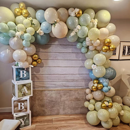 Sunflower Yellow Gold Balloons - 12 Inch Sunflower Bee Theme with Metallic Gold Confetti Balloon for Kids Birthday Baby Shower Party Decorations
