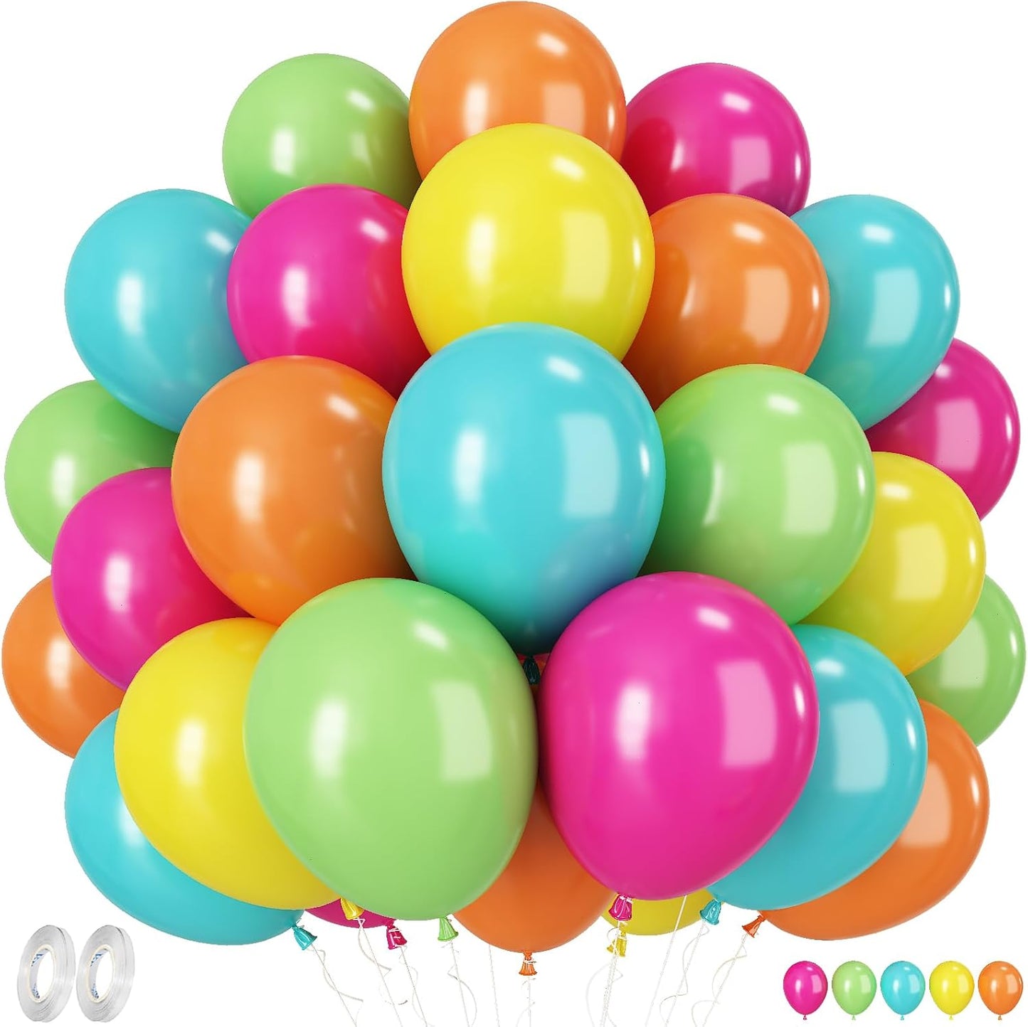 Sunflower Yellow Gold Balloons - 12 Inch Sunflower Bee Theme with Metallic Gold Confetti Balloon for Kids Birthday Baby Shower Party Decorations