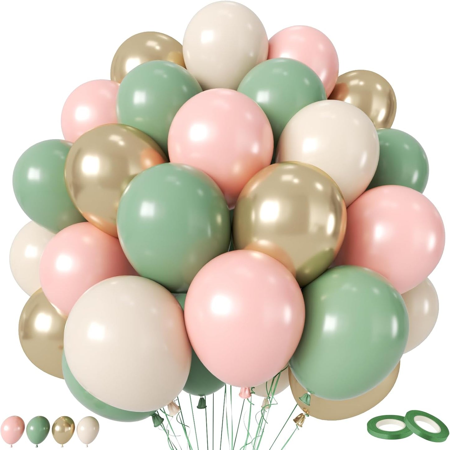 Sunflower Yellow Gold Balloons - 12 Inch Sunflower Bee Theme with Metallic Gold Confetti Balloon for Kids Birthday Baby Shower Party Decorations