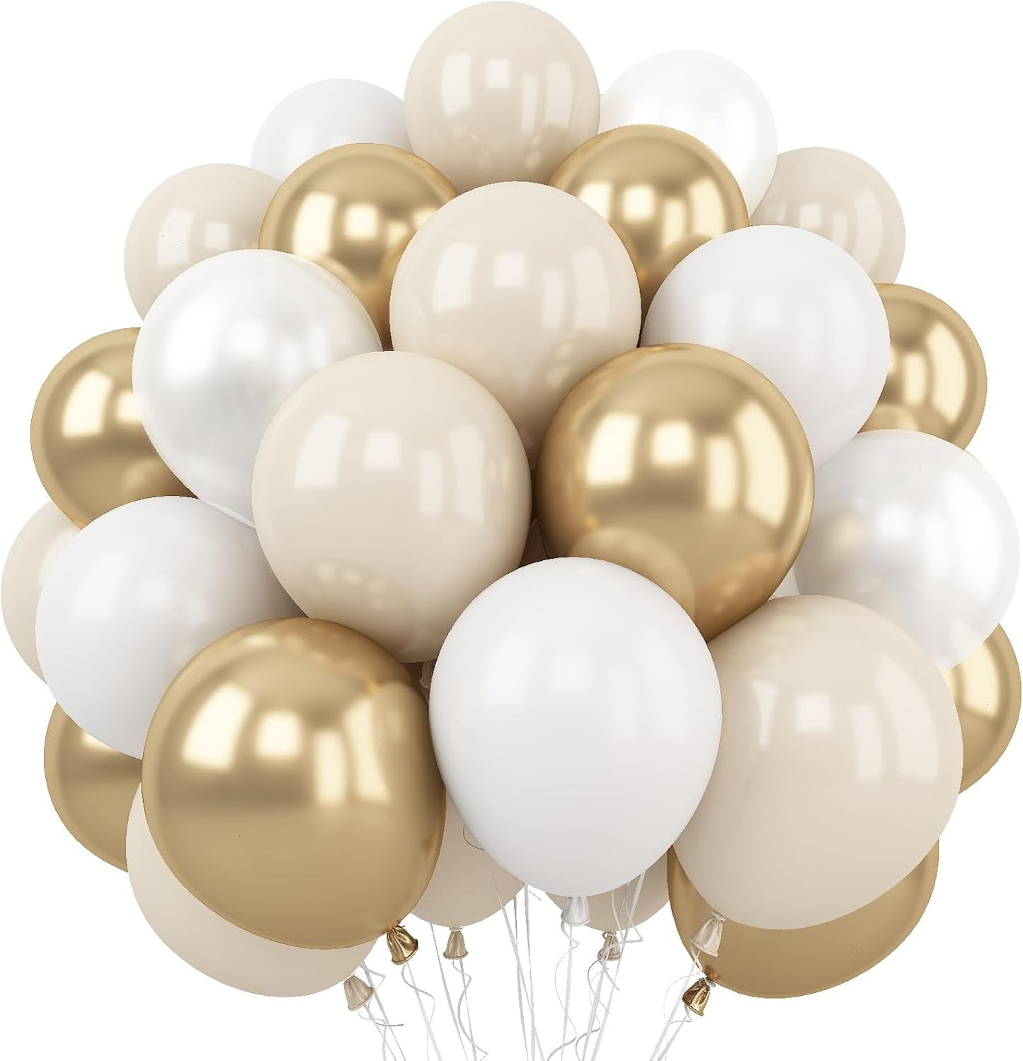 Sunflower Yellow Gold Balloons - 12 Inch Sunflower Bee Theme with Metallic Gold Confetti Balloon for Kids Birthday Baby Shower Party Decorations