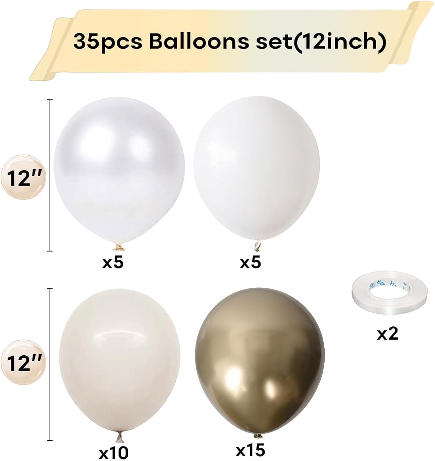 Sunflower Yellow Gold Balloons - 12 Inch Sunflower Bee Theme with Metallic Gold Confetti Balloon for Kids Birthday Baby Shower Party Decorations