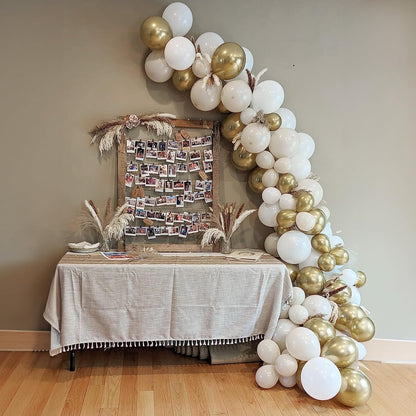 Sunflower Yellow Gold Balloons - 12 Inch Sunflower Bee Theme with Metallic Gold Confetti Balloon for Kids Birthday Baby Shower Party Decorations