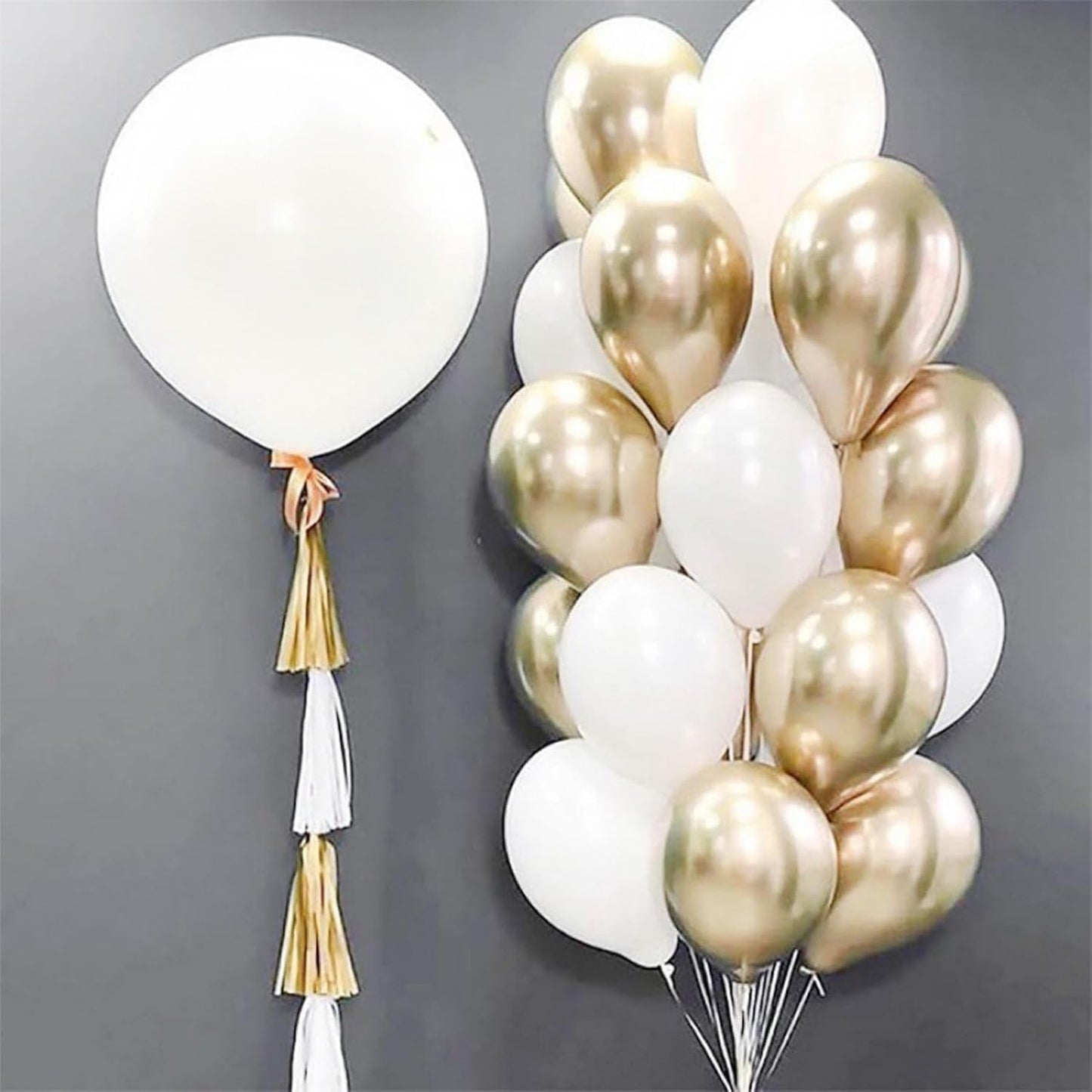 Sunflower Yellow Gold Balloons - 12 Inch Sunflower Bee Theme with Metallic Gold Confetti Balloon for Kids Birthday Baby Shower Party Decorations