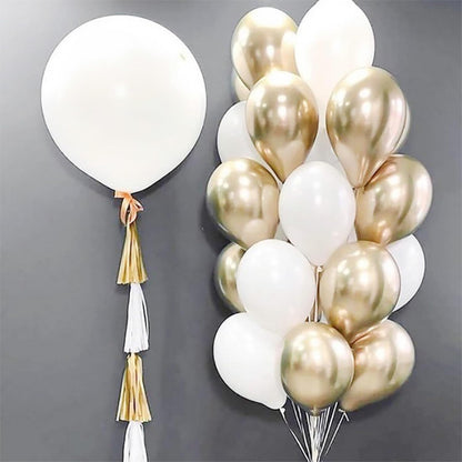 Sunflower Yellow Gold Balloons - 12 Inch Sunflower Bee Theme with Metallic Gold Confetti Balloon for Kids Birthday Baby Shower Party Decorations
