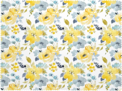Spring Yellow Floral Tablecloths Flowers Polyester Rectangle Table Cloth Washable Seasonal Tabletop for Kitchen Dinning Party Outdoor Picnic 54 x 72 Inch Tablecloths