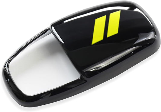 for Dodge Charger 2015-2023 Challenger 2015-2024 Durango 2016-2026 Accessories Interior Protector Gear Shift Knob Cover Trim Protector Cap (Glossy Black+Yellow)