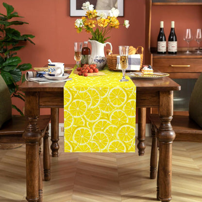 Summer Lemon Table Runner Lemon Party Decoration Lemonade Stand Dining Room Home Kitchen Table Decor