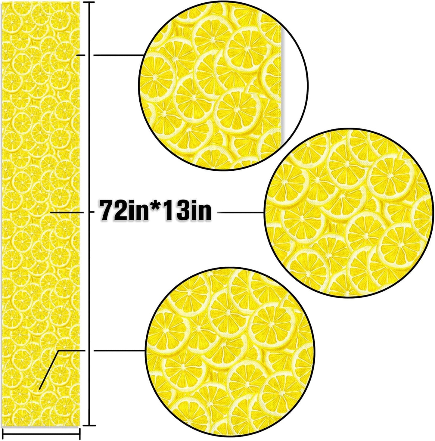Summer Lemon Table Runner Lemon Party Decoration Lemonade Stand Dining Room Home Kitchen Table Decor
