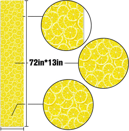 Summer Lemon Table Runner Lemon Party Decoration Lemonade Stand Dining Room Home Kitchen Table Decor