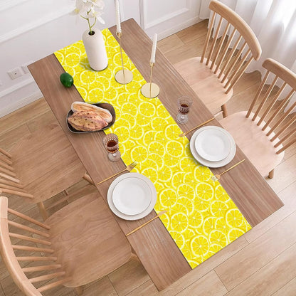 Summer Lemon Table Runner Lemon Party Decoration Lemonade Stand Dining Room Home Kitchen Table Decor