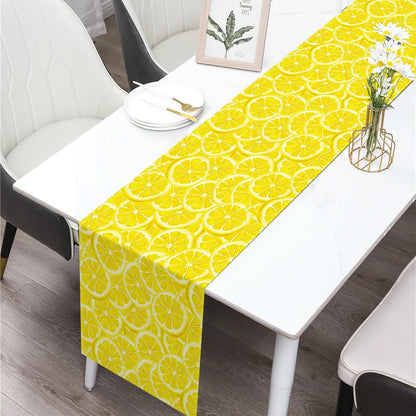 Summer Lemon Table Runner Lemon Party Decoration Lemonade Stand Dining Room Home Kitchen Table Decor