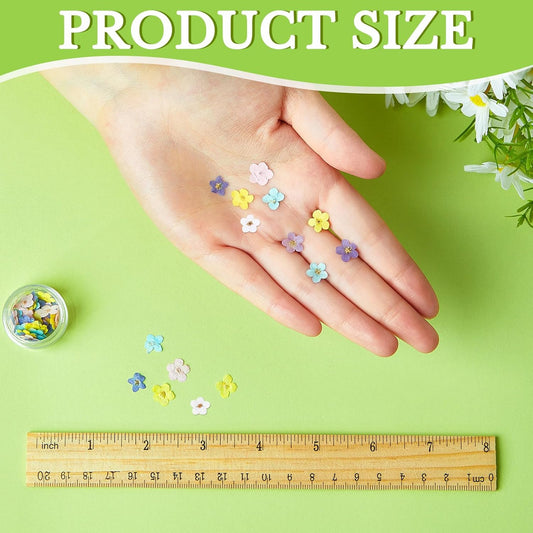 201 Pieces Natural Forget Me Not Dried Flowers Real Dried Pressed Flowers Don't Forget Me for Jewelry Making with Tweezer for Nail Art Candle Epoxy DIY Resin Craft Decor, 4 Colors