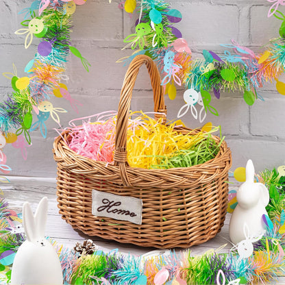 3 Colors Easter Grass Shredded Paper Filler Raffia Paper Grass for Easter Gift Wrapping Basket Filling Birthdays Weddings Party Supply(8.5oz)
