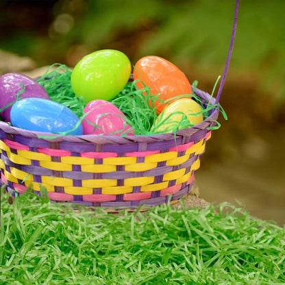 3 Colors Easter Grass Shredded Paper Filler Raffia Paper Grass for Easter Gift Wrapping Basket Filling Birthdays Weddings Party Supply(8.5oz)