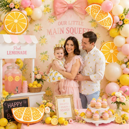 Lemon Balloons Arch Kit Yellow Pink Balloon Garland Kit Fruit Lemon Balloon | Pastel Yellow Light Pink Foil Balloons Lemonade Party Balloon for main squeeze Bridal Shower Summer Birthday Decorations