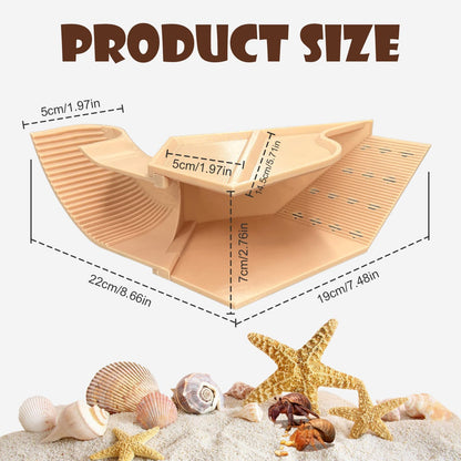 Hermit Crab Accessories Set – 3-in-1 Hideout with Climbing Tunnel & Burrow Cave, Reptile Hide for Leopard Gecko, Also Suits Small Snakes, Frogs, and Amphibians (Yellow)