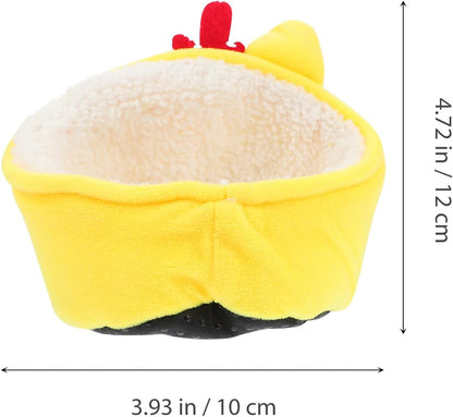 1pc Small Pets Warm Hamster House Cozy Nest for Guinea Pigs Small Animals Fleece Bedding for Comfort Playtime Cute Pet Rest Bed Sofa