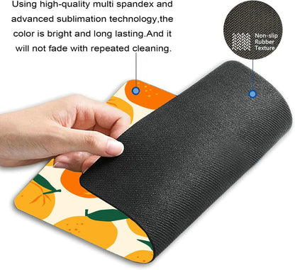 Mouse Pad Oranges Mousepad Pink Office Decor for Women Desk Accessories Lemons Summer Fruits Mousepad Gift for Coworker Boss 9.5"x7.9"x0.12" Inch