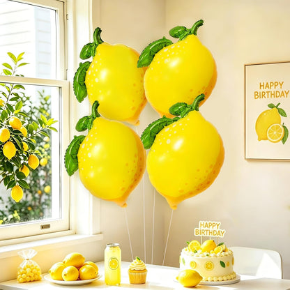 Lemon Foil Balloons She Found Her Main Squeeze Bridal Shower Baby Shower Amalfi Coast Wedding Hawaiian Luau Summer Party Decorations Lemonade Stand Supplies Freshly Graduated Lemon Themed Party Decor