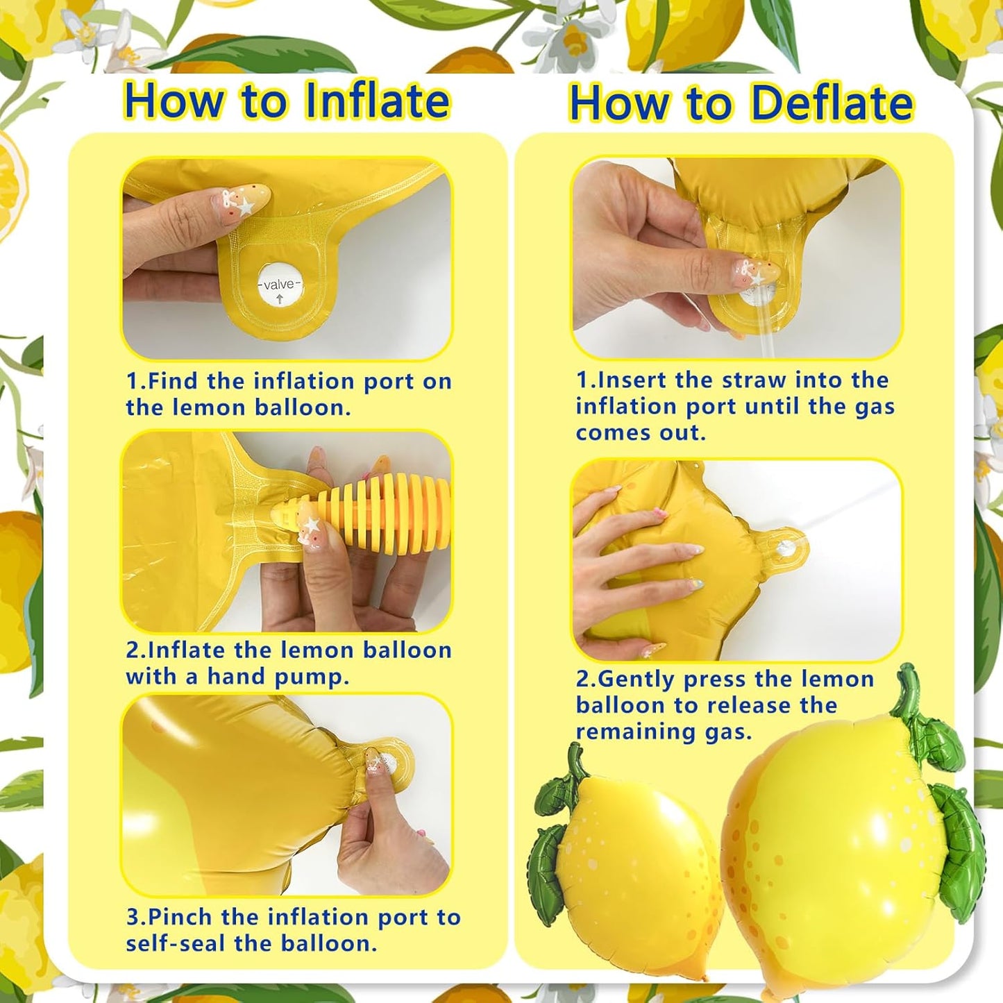 Lemon Foil Balloons She Found Her Main Squeeze Bridal Shower Baby Shower Amalfi Coast Wedding Hawaiian Luau Summer Party Decorations Lemonade Stand Supplies Freshly Graduated Lemon Themed Party Decor