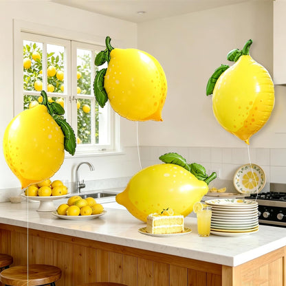 Lemon Foil Balloons She Found Her Main Squeeze Bridal Shower Baby Shower Amalfi Coast Wedding Hawaiian Luau Summer Party Decorations Lemonade Stand Supplies Freshly Graduated Lemon Themed Party Decor