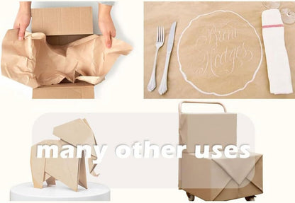 48" x 2,400" (200') Lemon Yellow Kraft Paper Roll for Craft Bulletin Board Paper Art Table Covering Crafting Gift Wrapping Bouquet Packing Parcel 80GSM 55LB (Lemon Yellow, 48" x 200')