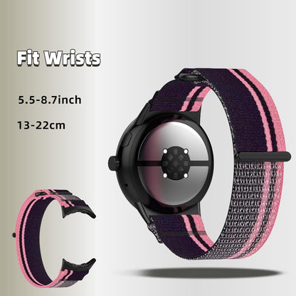 2 Pcs Compatible with Google Pixel Watch 3 41mm 45mm Nylon Watch Band, Breathable Sport Strap for Google Pixel 3/2/1 Adjustable Smartwatch Bands Men Women