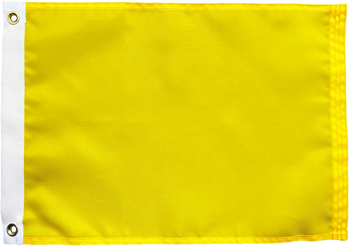 Solid Yellow Flag Blank Customizable Flags 12x18 Inch Make Your Own Custom Banner to Decorate Heavy Duty Outdoor Nylon 2 Brass Grommets