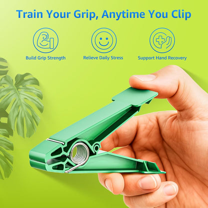 Finger Exerciser Set – 5 Resistance Clips for Hand Therapy, Grip Strength & Dexterity – Ideal Finger Strengthener for Rehab, Stroke Recovery, Arthritis, Seniors & Athletes