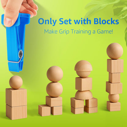 Finger Exerciser Set – 5 Resistance Clips for Hand Therapy, Grip Strength & Dexterity – Ideal Finger Strengthener for Rehab, Stroke Recovery, Arthritis, Seniors & Athletes