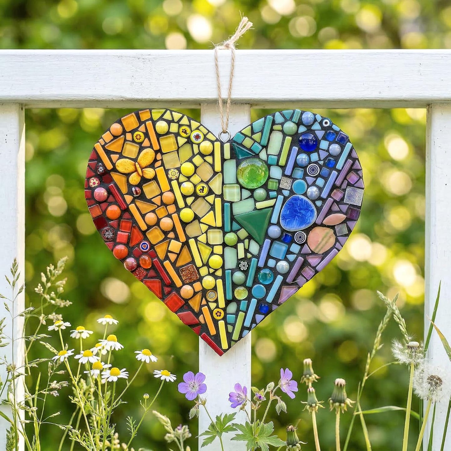 Iridescent Glass Mosaic Tiles for Crafts Bulk, 440Pcs Triangle | Easy DIY Crafting, Small Handmade Art Supplies, Perfect Mosaic Kits for adults,Outdoor Decoration