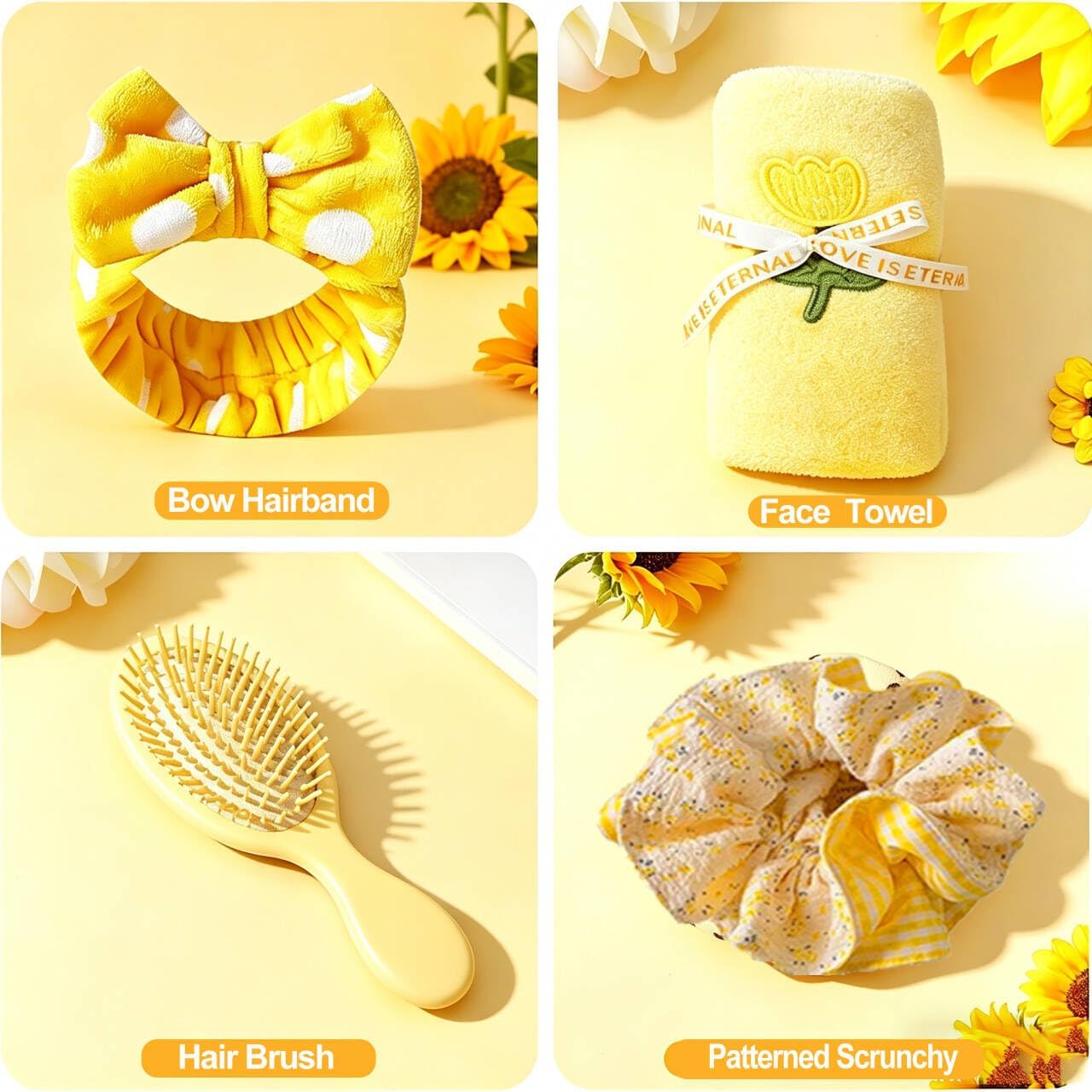 Sunflower Birthday Gifts for Women Self Care Gift - 18Pcs Get Well Soon Sympathy Gift Basket Sending Sunshine Unique Spa Gifts Box for Women Care Package, Mothers Day Gifts for Mom Wife Sister Friends