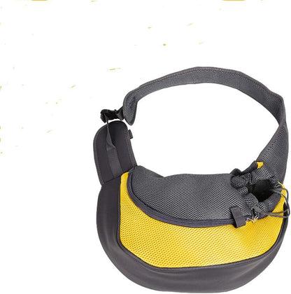 Pet Travel Shoulder Bag,Breathable Meshs Pet Carrier Shoulder Bag Handbag,Safety Comfortable Pet Puppy Shoulder Bag with Adjustable Strap Ideal for Outdoor Travel Activities