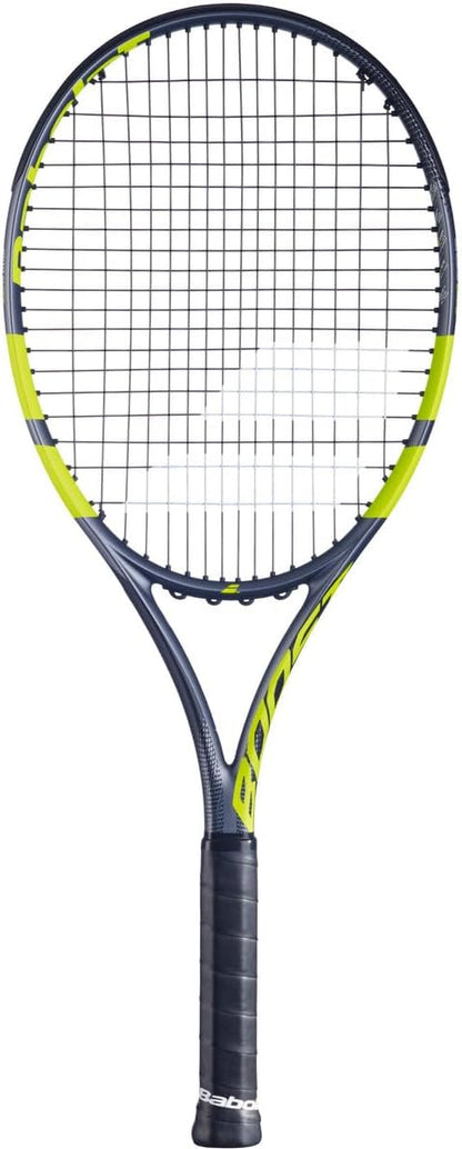 Boost Aero Strung Tennis Racquet, Grey Green/Yellow