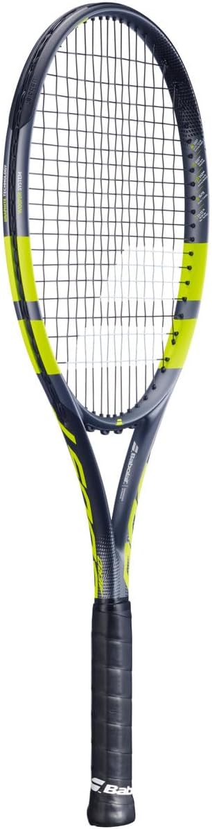 Boost Aero Strung Tennis Racquet, Grey Green/Yellow
